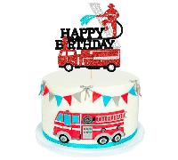 Decorazioni per torta di compleanno dei pompieri, decorazioni per torta a tema pompiere, decorazione torta di compleanno a tema pompieri, decorazione per torta di compleanno una grande carta,Spina ant