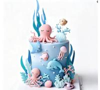 decorazioni per torta di compleanno under the sea ocean articoli per feste