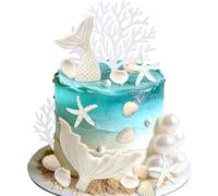 decorazioni per torta e top con animali marini per compleanni temi oceanici e baby shower a tema subacqueo festa decor