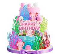 decorazioni per torte axolotl tema oceano subacqueo accessori festa compleanno addobbi dolci baby shower