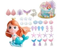 Decorazioni per Tortine a Tema Code Di Pesce Stelle Marine Conchiglie