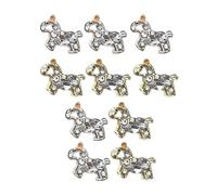 Decorazioni per unghie di design, 10 pezzi di forniture per manicure a forma di cavallo, gemme decorative per scrapbooking | per matrimoni, feste, eventi speciali, artisti, spose principianti
