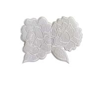 Decorazioni ricamate applicate, Toppe ricamate termoadesive con fiori applicati in tessuto, dimensioni multiple, 14 pezzi(13x17.5cm)