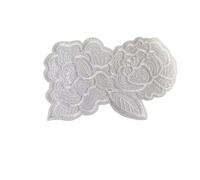 Decorazioni ricamate applicate, Toppe ricamate termoadesive con fiori applicati in tessuto, dimensioni multiple, 14 pezzi(9.3X13.6cm)