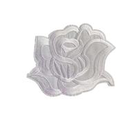 Decorazioni ricamate applicate, Toppe ricamate termoadesive con fiori applicati in tessuto, dimensioni multiple, 14 pezzi(12.7X13.8CM)