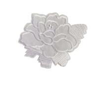 Decorazioni ricamate applicate, Toppe ricamate termoadesive con fiori applicati in tessuto, dimensioni multiple, 14 pezzi(12X14.5CM)