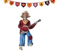 Decorazioni scheletri - Decorazioni di scheletro di Halloween | Scheletri musicali di Halloween - arredamento di giunti posizionabili con occhi luminosi musica per il giardino delle vacanze foto al de
