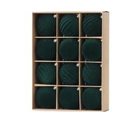 Decorazioni sferiche natalizie - Assortimento di ornamenti sospesi per dozzine di unità, pacchetto globo ricoperto di peluche da 3,15 pollici | Complesso di vendita al dettaglio ideale Camera Finestra