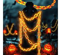 Decorazioni solari di Halloween Luci a catena di plastica di Halloween, 3,5 m Props Catene con 8 modalità di illuminazione Luci della stringa