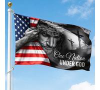 Decorazioni Stendardo Una nazione sotto Dio Stendardo di Gesù americano Solidarietà