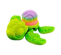 Decorazioni tartaruga per la casa | Tartaruga fosforescente stampata in 3D | Giocattoli anti-stress stampati 3D per la decorazione della casa e regali di compleanno per adulti