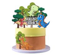 Decorazioni Torta Dinosauri, Cute Dinosaur Cupcake Toppers Decorazione per Torta di Compleanno per Baby Shower Festa di Compleanno per Bambini 9 Pezzi