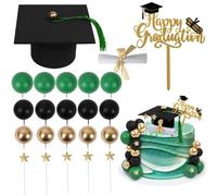 Decorazioni Torta Laurea, 23 Pezzi Decorazione per Torta di Laurea, Toppers Laurea per Torta, Topper Tortas Decorazioni, Toppers per Tortas di Laureas, per Scuola, Laurea, Feste (C)