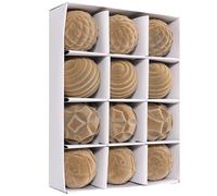 Decorazioni vivaci con palline ornamentali rosse e bianche vibranti set di 12