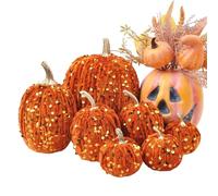 Decorazioni Zucche Autunno - Zucche autunnali Decorazioni per il Ringraziamento Halloween | Set di decorazioni per la casa, azione di grazia per parti di festa raccolti interni esterni, ufficio