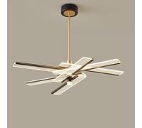 Decorazistile Rustico Nordico Sputnika Led Moderno Di Metà Secololineare a Led Nero e Oro Plafoniera Vintageda a Sospensiper Tavolo da Pranzo Soggiorno Camera da Letto Cucina/6 Luci