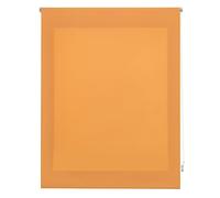 Decorblind Tenda a rullo traslucida, tinta unita, dimensioni: 120 x 250 cm, larghezza 117 x lunghezza 245 cm, colore: arancione, facile da montare a parete o a soffitto