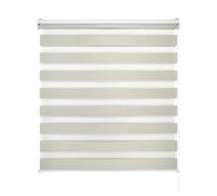 Decorblind | Tenda avvolgibile a doppio strato, notte e giorno, installazione a parete o a soffitto, misura 140 x 180 cm (larghezza x lunghezza), tessuto 137 x 175 - colore beige, per finestra