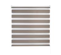 Decorblind | Tenda avvolgibile a doppio strato, notte e giorno, installazione a parete o soffitto, misura 100 x 250 cm (larghezza x lunghezza), tessuto 97 x 245 - colore marrone, per finestra