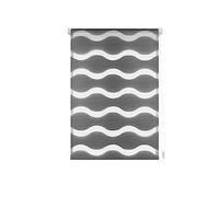 Decorblind | Tenda avvolgibile notte e giorno a doppio strato, senza attrezzi e senza trapano, misura 52 x 150 cm (larghezza x lunghezza), tessuto 49 x 145 - colore antracite, per finestre