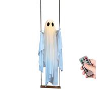 DECORDI DETESO DECODICO - 5 Piedi di Alta Halloween Swing Ghost con a LED, Spaventosa Decorazione Esterna Galleggiante | Accessorio per la casa infestata Animata con Effetti Luminosi per Il