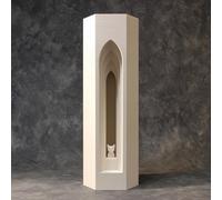Decords Torre commemorativa per gatti | Arco architettonico gotico stampato in 3D per ceneri di animali domestici, decorazione moderna e minimale, regalo di condoglianze per la casa, dimensioni