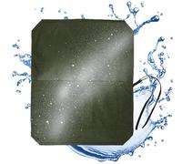 Decorhome Borsa arrotolabile per coltelli da chef, in tela, con 7 scomparti per coltelli da chef, in tela con tracolla regolabile per coltelli da cucina e utensili, Verde militare, Refer to