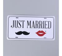 Decori Da Parete Addobbi Macchina Sposi Segni Di Metallo Vintage