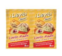 Decorì Lievito Madre Essiccato con Germe di Grano Antico Risciola - 80g (2x40g) - Per Pane, Pizza e Dolci (10 Pezzi)