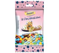 Decorì Smartarlecchino Confettini Colorati al Cioccolato per Decorazione Dolci, Ideali per Feste e Compleanni, Confezione Risparmio da 10 x 50g
