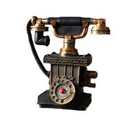 Decori telefonici antichi collezionabili delle resine con i quadranti rotanti Modello del telefono fisso dell'annata per l'esposizione della Tabella degli scaffali