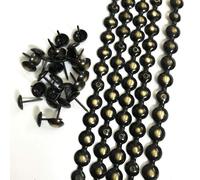 Decoriamo 10 metri di strisce decorative per chiodi placcate in bronzo, D11 mm, per tappezzeria e divani, chiodini abbinati (Spessore: 11 mm, bronzo)