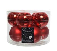 Decoris Palla di Natale in Vetro, Colore: Rosso