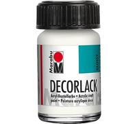 Marabu Flacone da 15 ml in acrilico Decorlack, colore: bianco