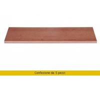 Decorlegno Set 5 Mensole in Truciolare 'Amica' 80 x 20 x 1,8 Ciliegio - 276/30