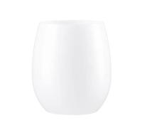 DECORLINE - 24 Bicchieri da vino in plastica Rigida senza stelo - set da 24 - Eleganti, Resistenti e Riutilizzabili, Infrangibili senza BPA per vino rosso e bianco - Bianco