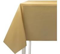 Decorline Elegante tovaglia dorata per feste, 137,2 x 274,3 cm (confezione da 1), tovaglia in plastica solida di alta qualità, perfetta per occasioni speciali e riunioni