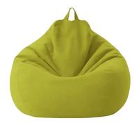 DECORN Coperchio di Sedia a Contorno di Fagioli Senza ripieno - Sacchetto di Fagioli Ultra Morbidi per l'organizzazione di Peluche o Memory Foam,Verde,100x120cm