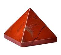 DECORN Piramidi di Cristalli Naturali e Pietre curative da 1,2 Pollici Pietre preziose intagliate a Mano per la Meditazione Reiki Bilanciamento energetico Buona Fortuna,Red Jasper