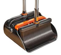 DECORN Set Combinato Scopa e Paletta - Scopa e Paletta dal Design angolare con Denti a Pettine integrati per Il Pavimento della Sala da Pranzo dell'ufficio della Cucina di casa