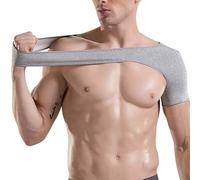 DECORN Tutore Sportivo per Spalla per Uomo e Donna, Tutore di Supporto Elastico a Compressione, Fascia per Braccio per alleviare Il Dolore, tendinite, lussazione,Large
