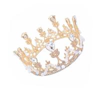 DECORNIJIA 1 Pz Diademi Accessori Per Per Ragazze Corone Da Principessa Diadema Per Bambine Finiture in Oro Compleanno Tiara Lega Golden