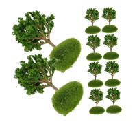 DECORNIJIA 10 Pezzi Miniature Model Trees in Sturdy Plastic Realistic Fake Trees For Diorama Fairy Garden Train Scenery And Cake Decorations Compact Durable Mini Scene Models