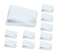 DECORNIJIA 10 pezzi Scatola Deodorante per Frigorifero con Assorbi Odori Compatta e Leggera Per Armadi e Auto Materiale Ecologico e