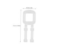 DECORNIJIA 100 Pezzi Pz Fibbie in Plastica Trasparente per Reggetta Clip Manuale per e Spedizione Chiusura Affidabile Chevron per Reggette PE PP Adatte Varie Dimensioni Pacchi