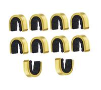 DECORNIJIA 10pezzi Clip per per Tiro Arco in Rame Accessori per Caccia Adatti alla Maggior Parte delle Corde Stabilizzano Ancoraggio Proteggono Scivolamenti e Danni