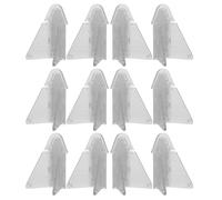 DECORNIJIA 12 Pezzi Proofing Window Lock Trasparente per Porte Scorrevoli e Finestre Sicurezza con Rimozione Rapida per Patio Armadi e Vetri