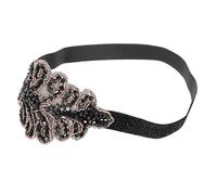 DECORNIJIA 1pezzi Copricapo Anni Vintage Strass Accessorio per Capelli Stile Flapper per Feste di Festival e Spettacoli Teatrali
