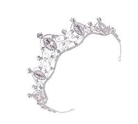 DECORNIJIA 1pezzi Coroncina Per Bambina Copricapo Realizzato in Materiale Di Accessorio Per Per Compleanno e Altre Speciali