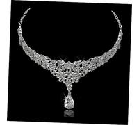 DECORNIJIA 1pezzi Frontalino Sposa in Pendente Bianco Accessori Per Fronte Per Matrimonio e Feste Gioielli Unici Per Acconciature